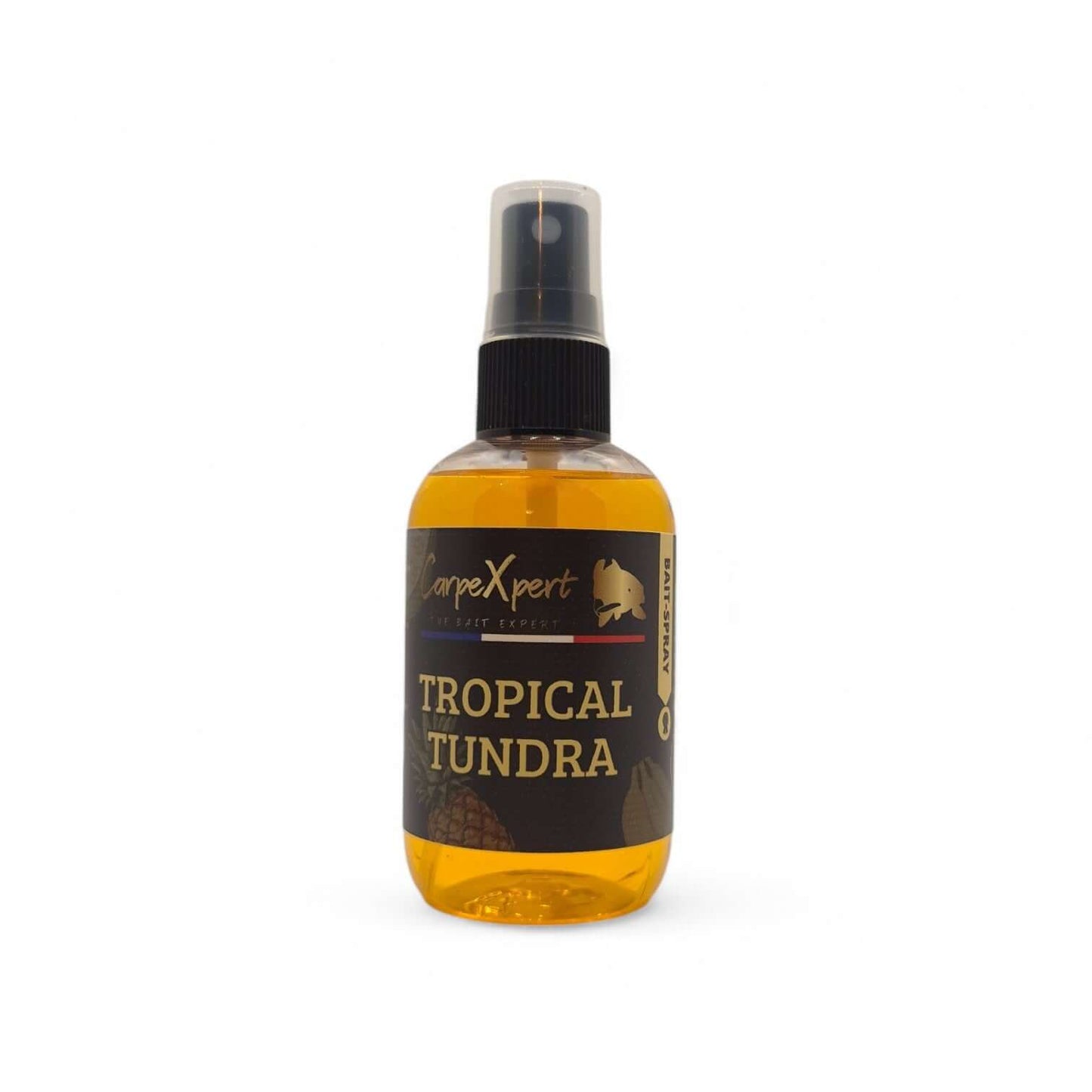 Bait Spray Tropical Tundra de CarpeXpert, avec diffusion longue durée, ingrédients de haute qualité et adaptabilité saisonnière pour la pêche à la carpe.