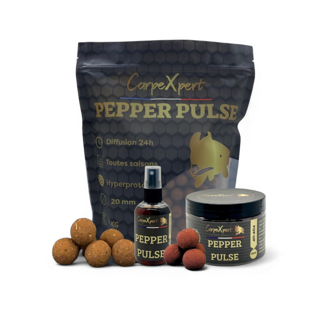 BOUILLETTES + POP UP + BAIT SPRAY PEPPER PULSE